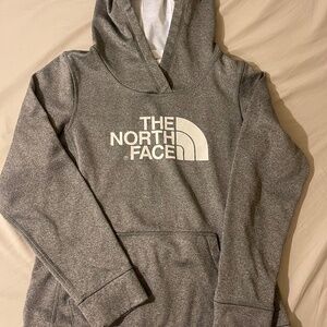 gray north face hoodie
